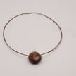 Steinfisch am Kupfer-Collier – Ostsee-Kiesel minimalistisch geschliffen