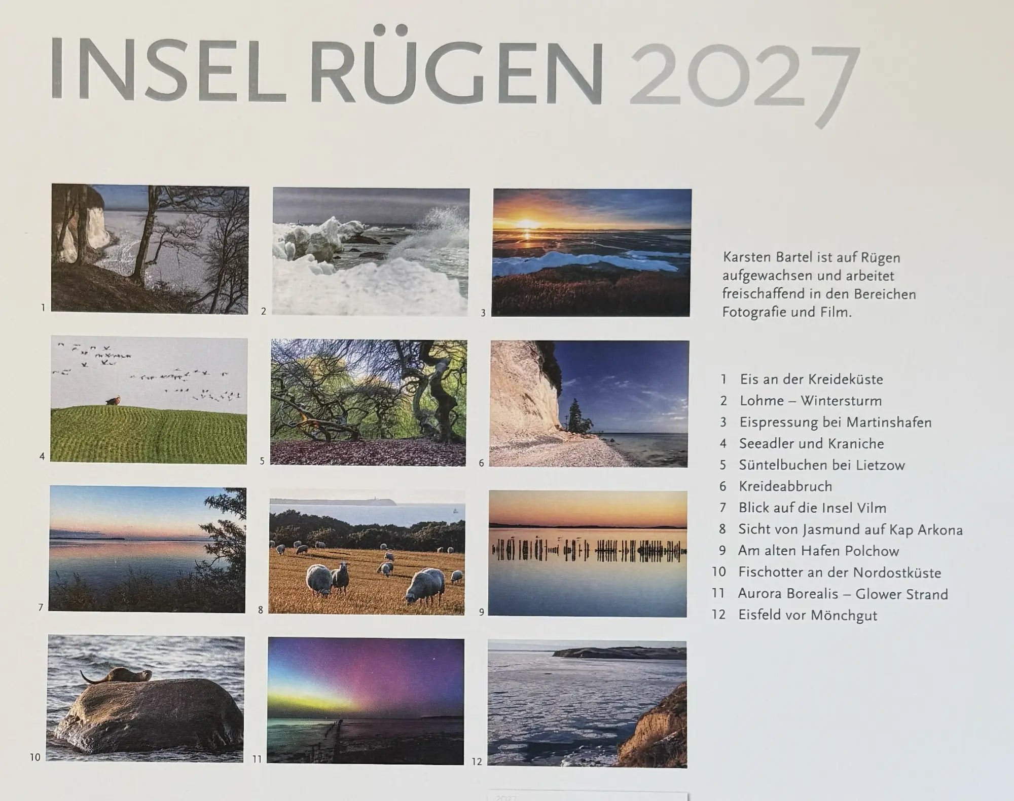 Insel Rügen 2027 – Kalender mit Fotografien von Karsten Bartel