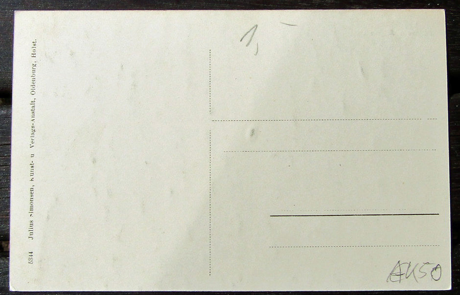 Postkarte von Lohme an der Ostsee – Blick zum Herrenbad