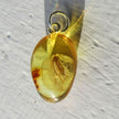 Kleiner Bernsteinanhänger mit Fliegen-Inkluse, Unikat