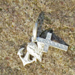 Silberanhänger in Herzform, Anker und Kreuz aus 925 Silber