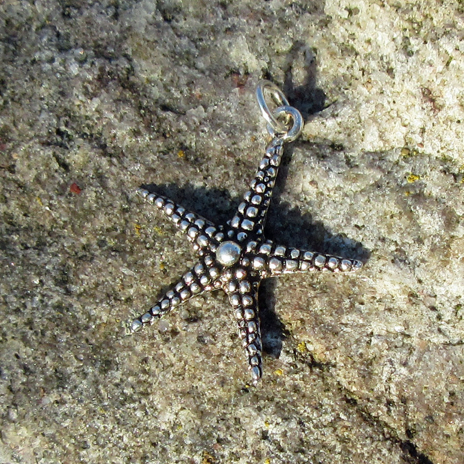 Silberanhänger in Form eines Seesterns, 925 Sterling