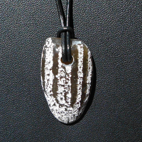 Polierter Schwamm am Lederband – Unikat von Rügen