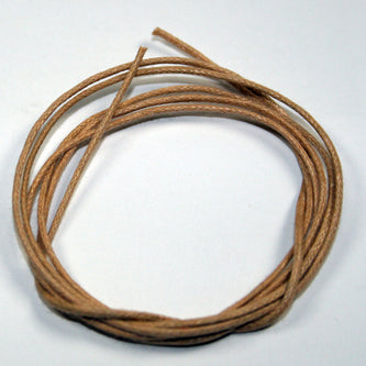Naturfarbenes Baumwollband, 1 mm, 85 cm, Einzelstück