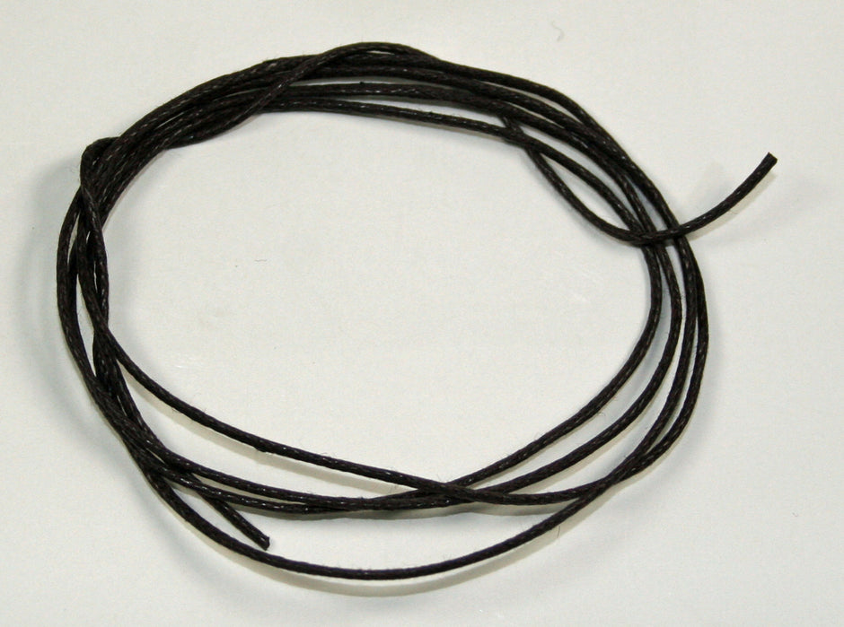 Feines Baumwollband, gewachst, 1 mm, 85 cm