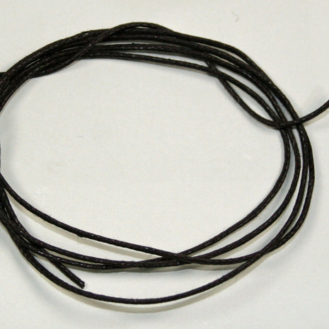 Feines Baumwollband, gewachst, 1 mm, 85 cm
