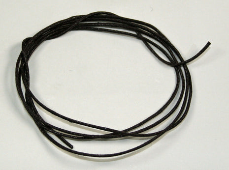 Feines Baumwollband, gewachst, 1 mm, 85 cm