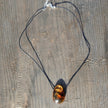 Collier aus poliertem Bernstein und Silber von Rügen