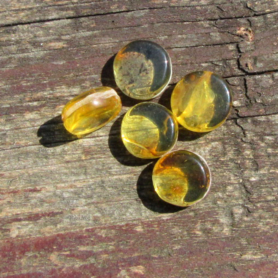 Einzigartiger Bernsteinplug fürs Ohr, hell geschliffen