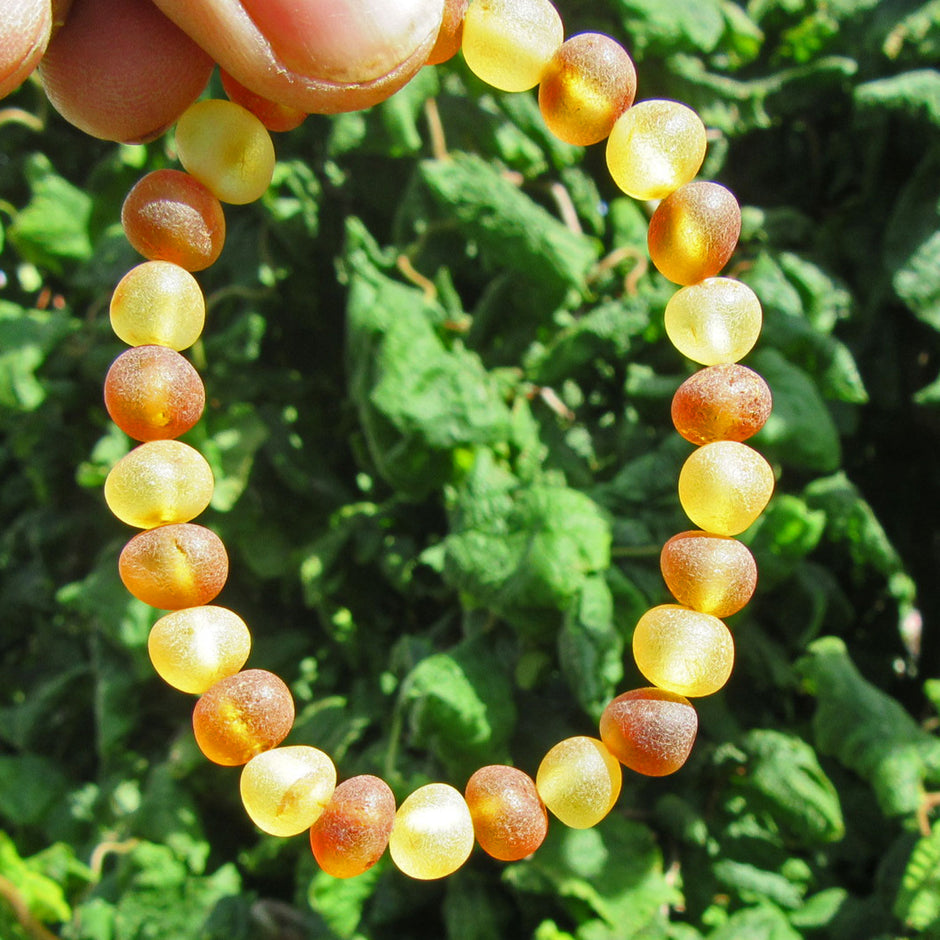 Einzelstück: Perlenarmband aus handverlesenem Bernstein