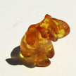 Einzelstück: Elefant aus sonnenklarem Bernstein