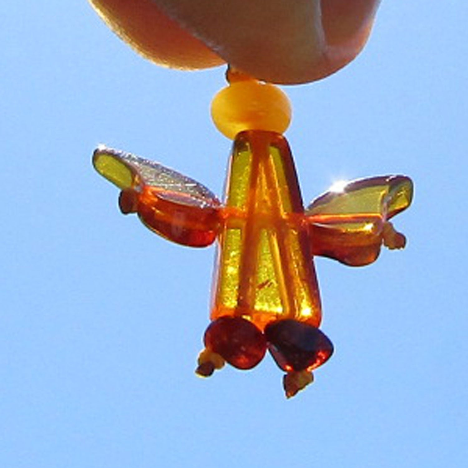 Kleiner Bernsteinengel Schutzengel von der Ostsee-Insel