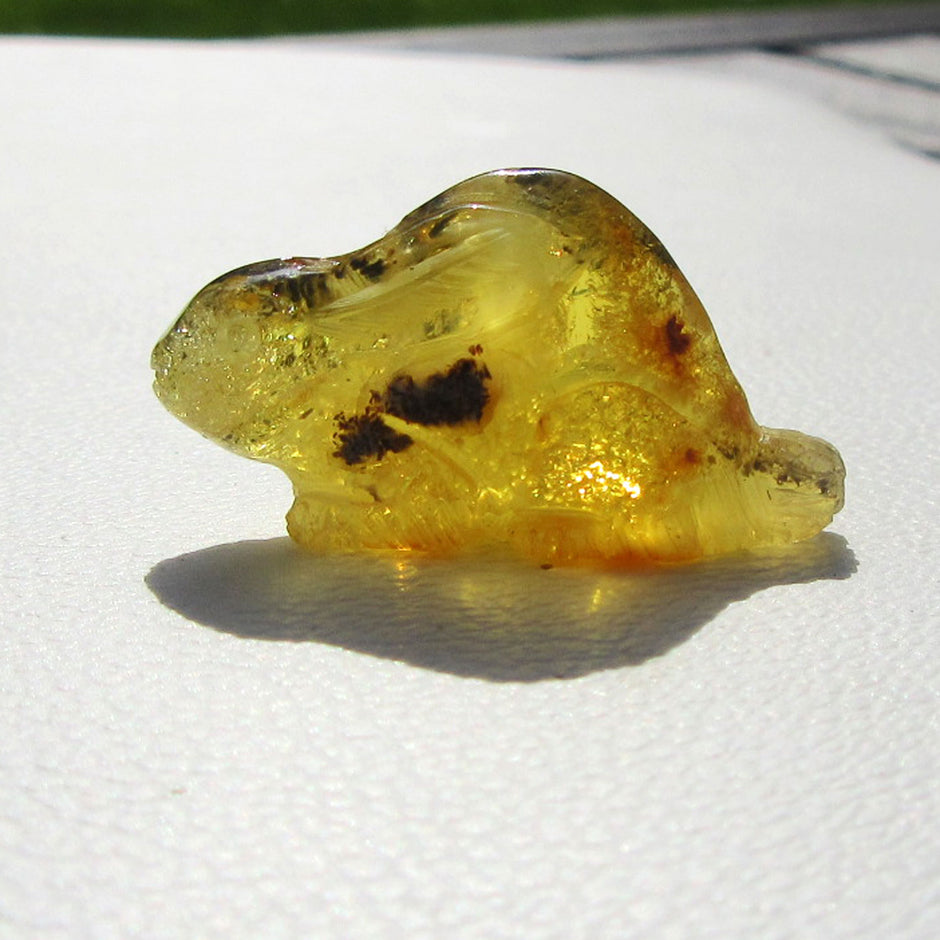 Hase aus transparentem Bernstein, ein Unikat von Rügen