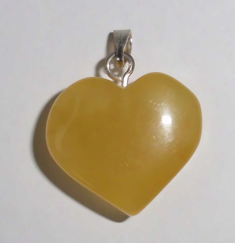 Bernsteinherz aus 925er Silber, handgefertigt, Unikat