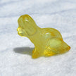 Welpe aus gelblich-transparentem Bernstein, Unikat