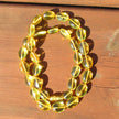 Edle Kette aus goldgelben Bernsteinoliven, Unikat