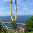 Helle Bernsteinkette von der Ostsee-Insel Rügen, 50 cm