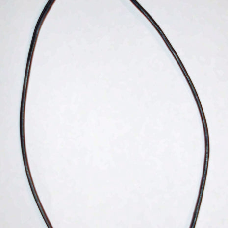 Wunderschöne Bernsteinkugel auf einem Ledercollier