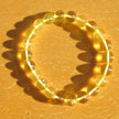 Einzigartiges Bernsteinarmband aus goldgelben Perlen