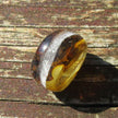 Einzigartiger Bernsteinplug fürs Ohr, handgeschliffen