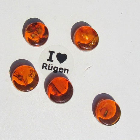 Einzelstück: Kognacfarbener Bernsteinplug fürs Ohr