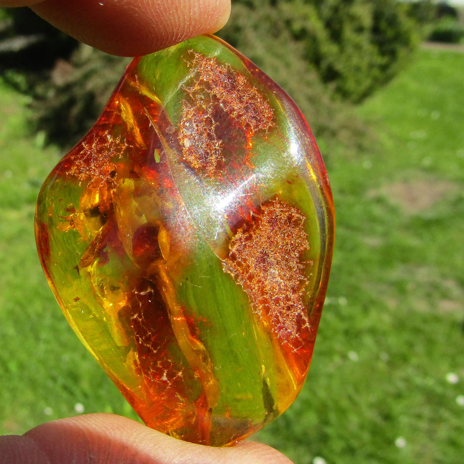 Naturgeformtes Bernsteinstück von der Ostsee-Insel Rügen