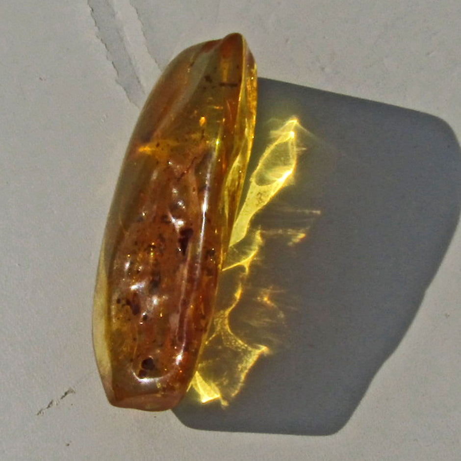 Klares Unikat aus Bernstein von der Ostsee-Insel Rügen