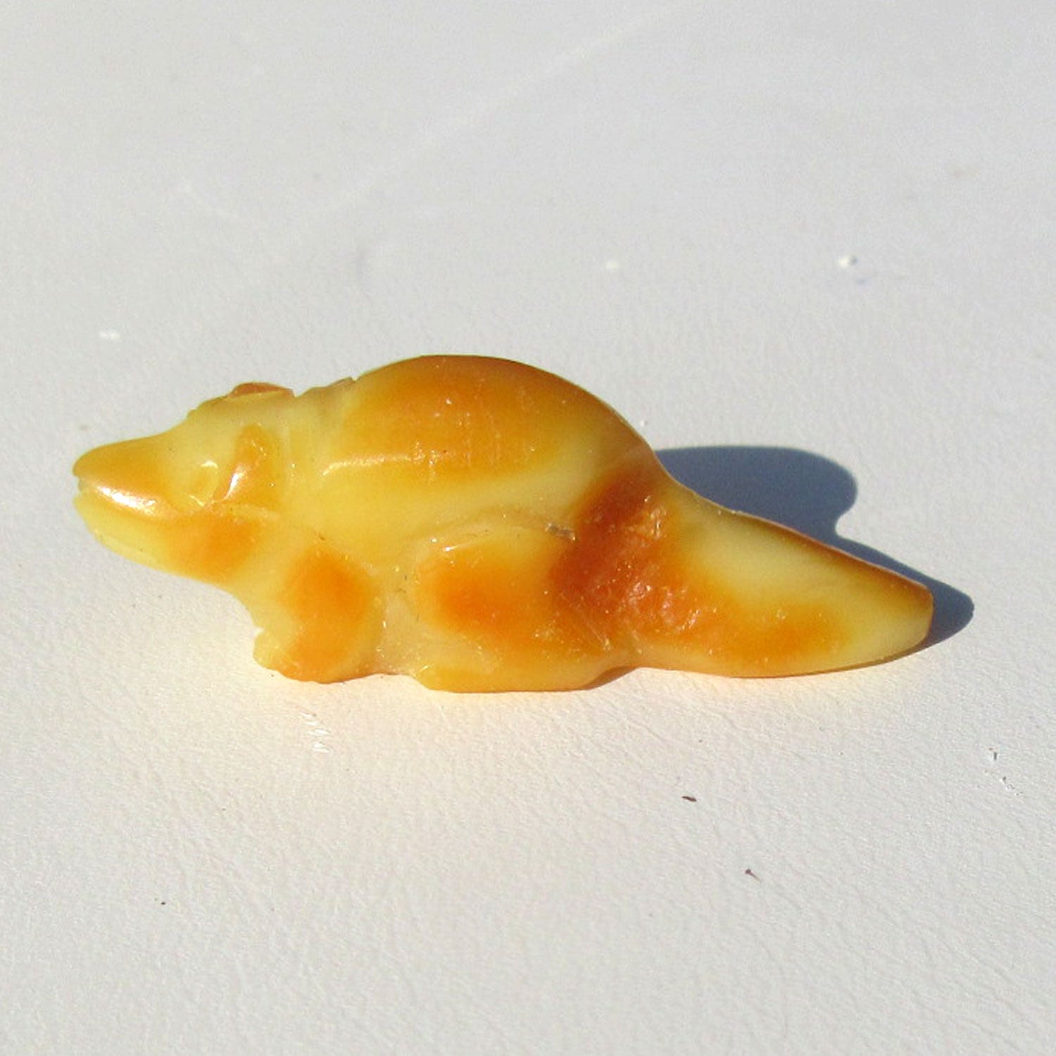 Biber aus Bernstein in Butterscotch – Einzelstück