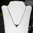 Collier aus Bernstein und Silber mit Schnecke, Unikat
