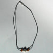 Collier aus Bernstein und Silbermuschel, Unikat