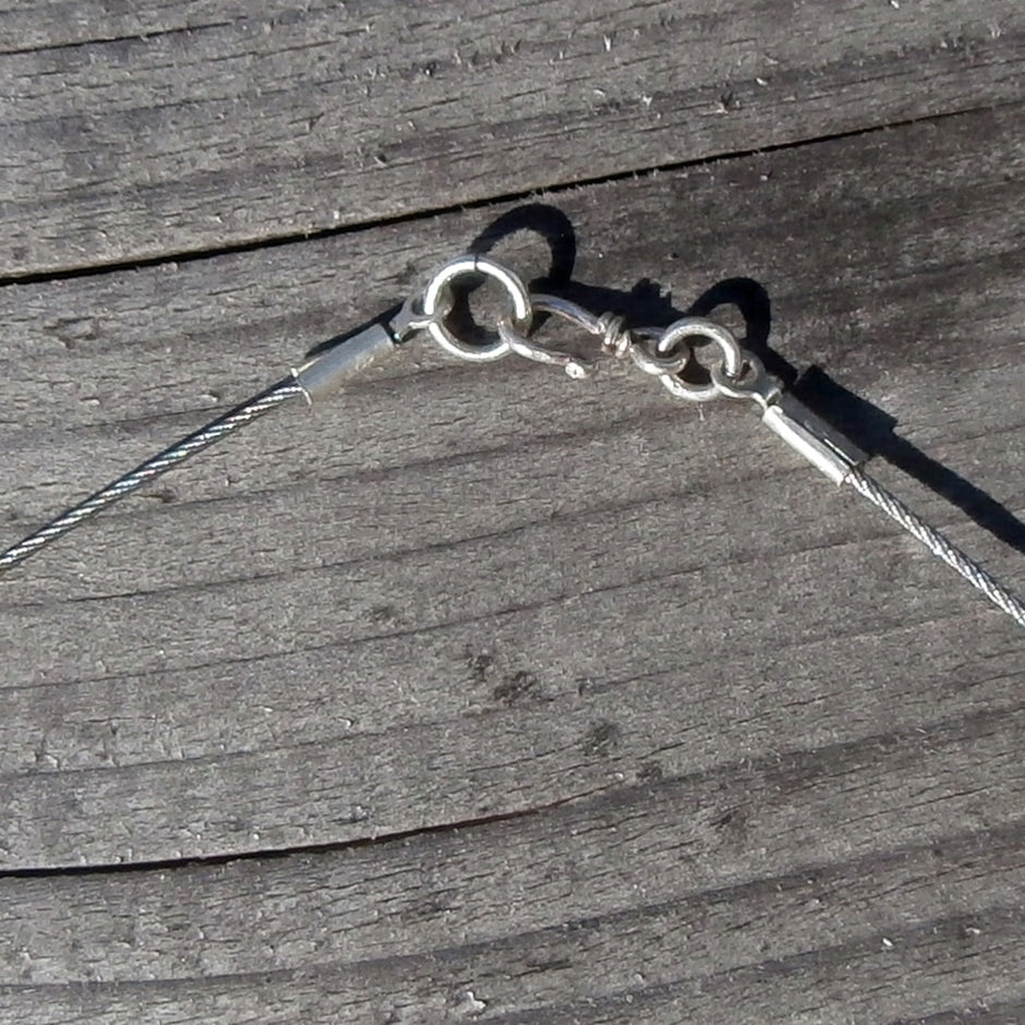 Collier aus Bernstein, Seeglas und Ammonit – Einzelstück