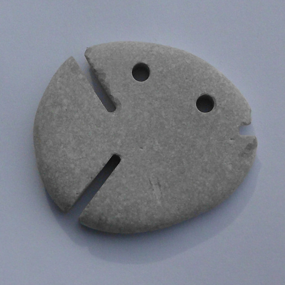 Steinfisch aus Rügener Kiesel – maritimes Unikat