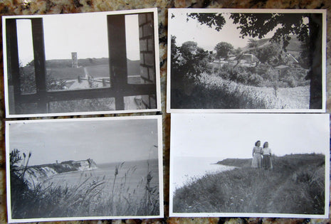 4 Originalfotos von der Steilküste Rügen, 1949