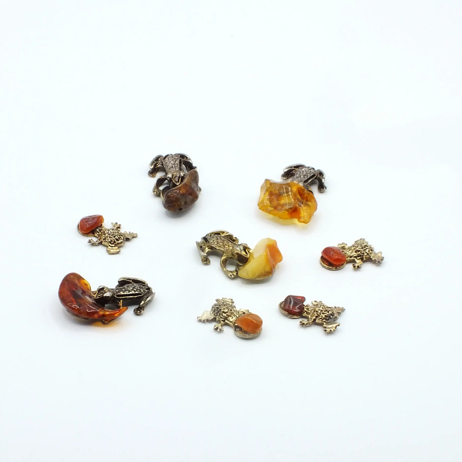 Glücksfrosch mit Bernstein – Talisman von der Ostsee