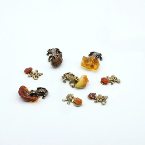 Glücksfrosch mit Bernstein – Talisman von der Ostsee