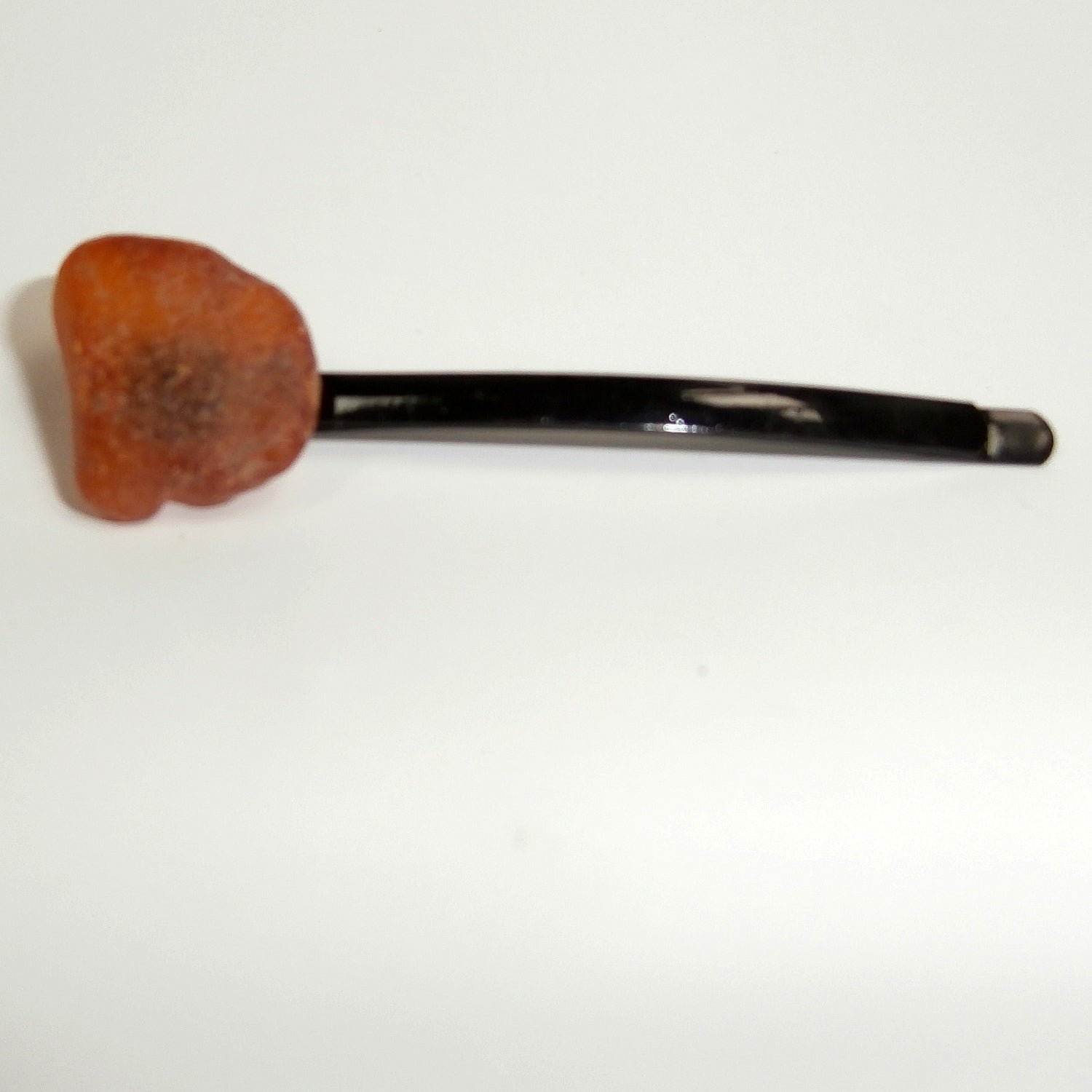 Haarklemme aus unbearbeitetem Bernstein, Einzelstück