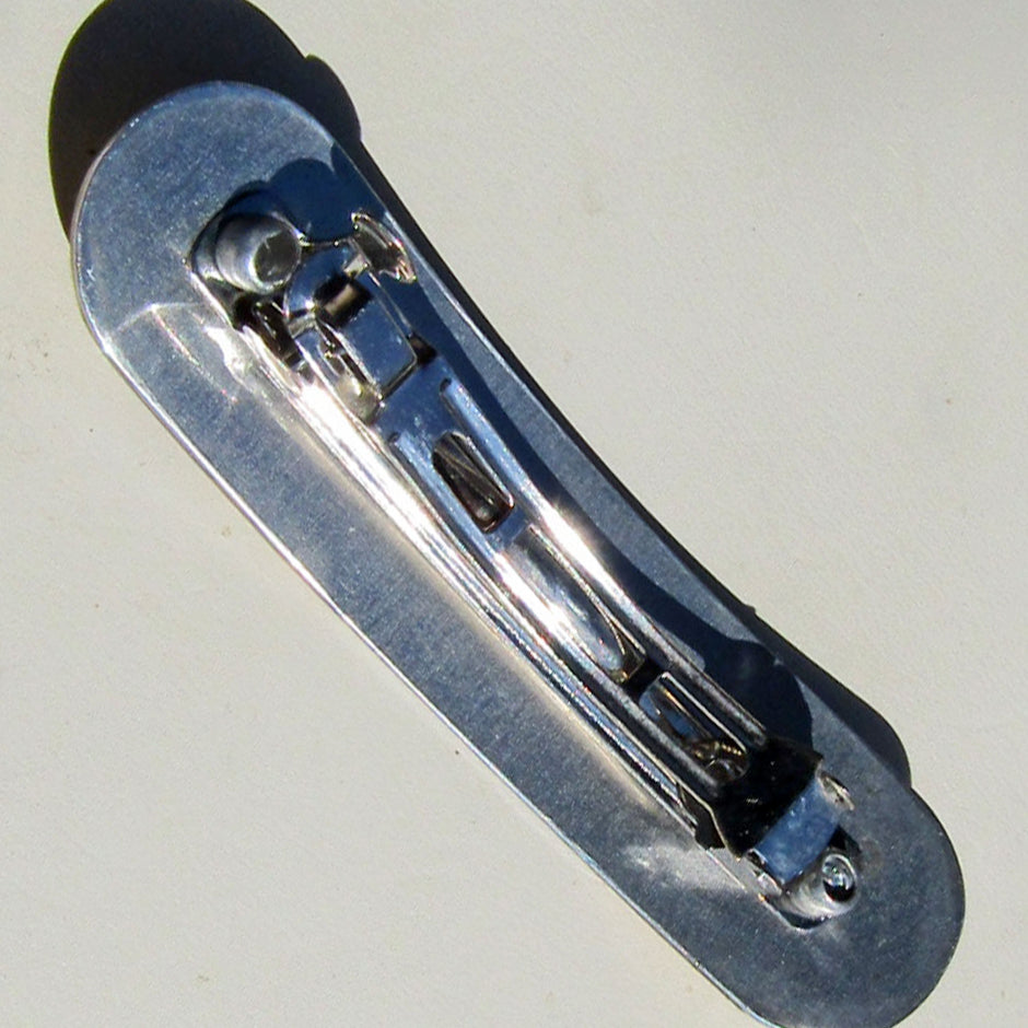 Haarspange aus hellen, flachen Bernsteinen – Unikat