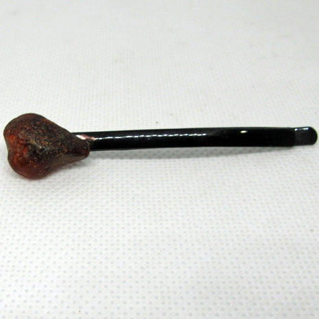 Haarspange mit unpolierten Bernsteinen, maritimer Charme