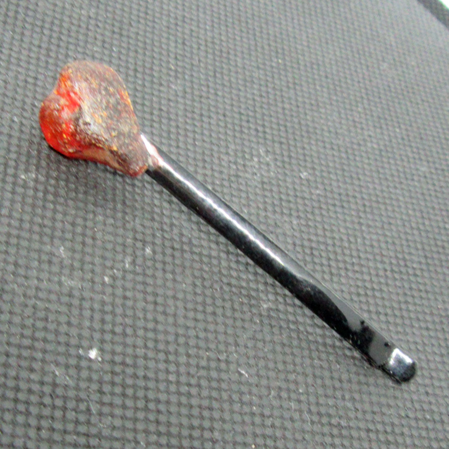 Haarspange mit unpolierten Bernsteinen, maritimer Charme