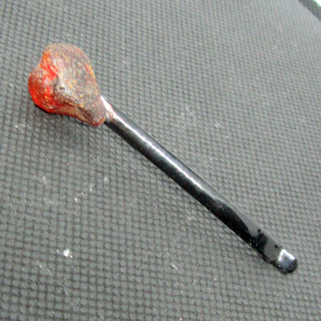 Haarspange mit unpolierten Bernsteinen, maritimer Charme