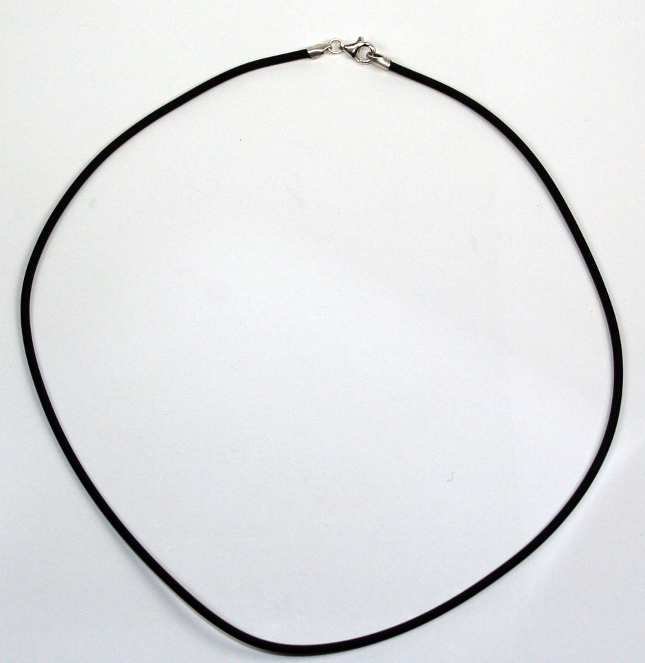 Kautschukcollier 2mm, schlicht und flexibel, Einzelstück