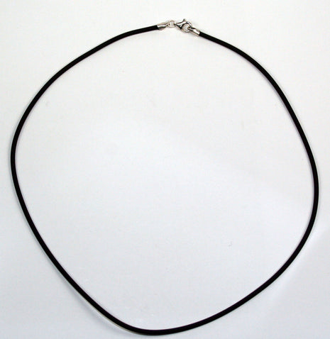 Kautschukcollier 2mm, schlicht und flexibel, Einzelstück