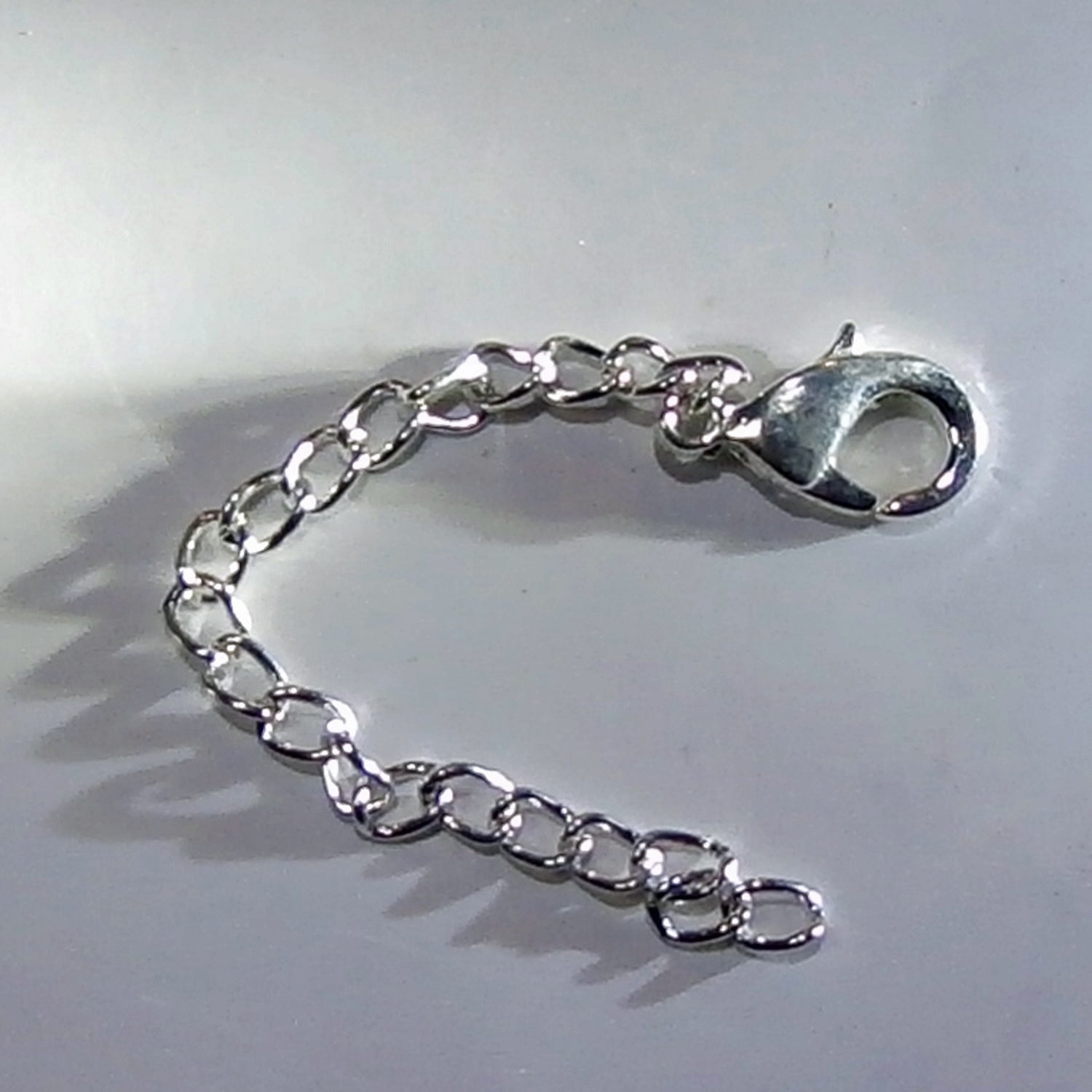 Versilberte Kettenverlängerung, individuell einstellbar