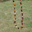 Kinderkette aus polierten Bernsteinnuggets, 32 cm