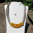 Extravagantes Collier aus butterscotch Bernstein