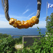 Extravagantes Collier aus butterscotch Bernstein