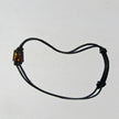 Lederarmband mit polierter Moorbernstein-Walze
