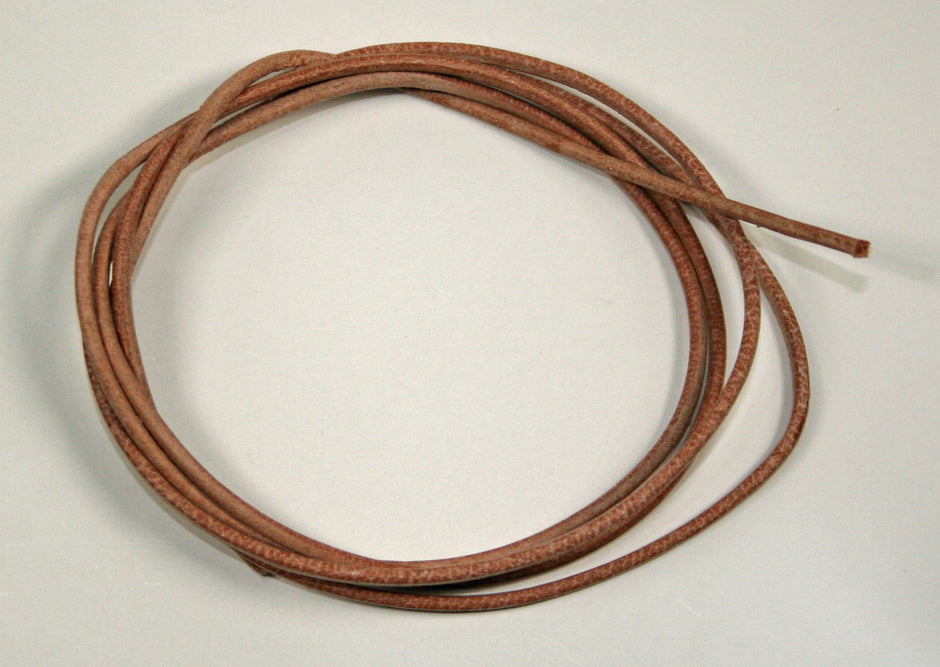 Lederband natur, 2mm