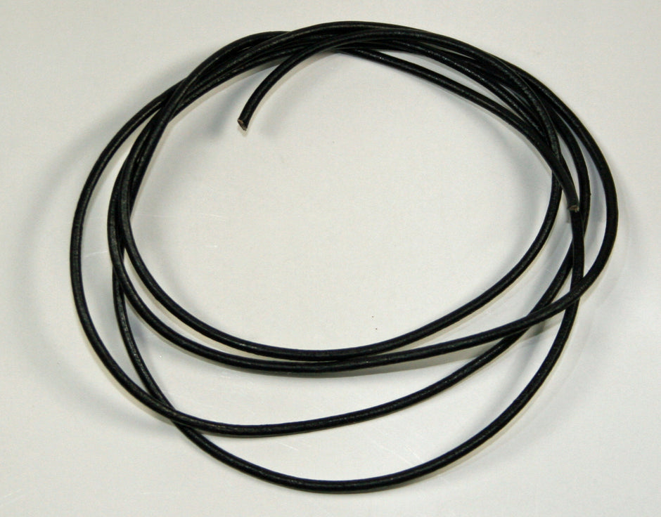 Lederband, schwarz, 2mm, 85cm