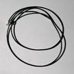 Feines 1mm Ledercollier mit 925er Silberschließe